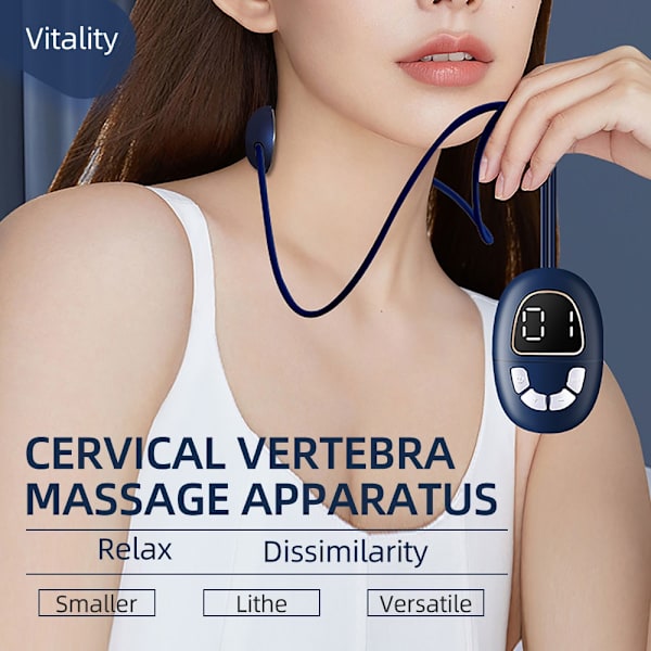 Mini Micro Current Neck Massager Halsband blue