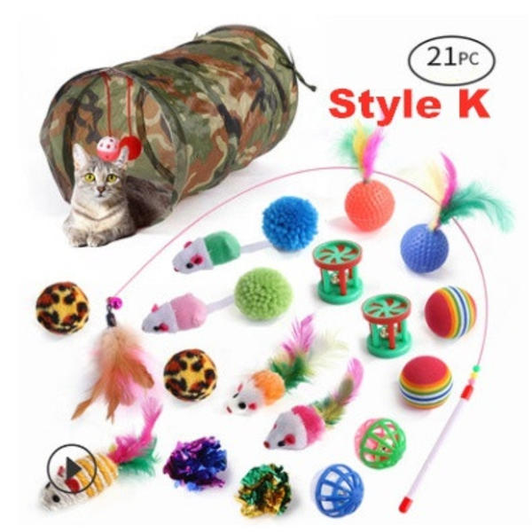 Cat Toy Pet Leksaker Tunnel Interactive Indoor Toy A style