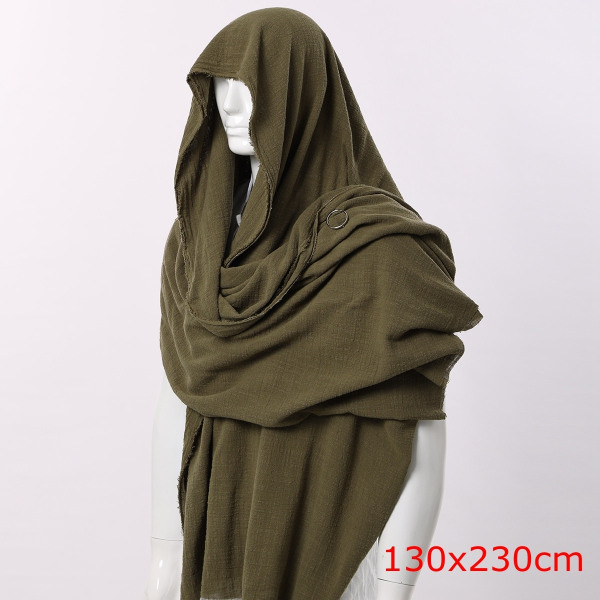 Vintage pirat tørklæde middelalderlig hættekappe Halloween Cosplay middelalder skuldercowl gray