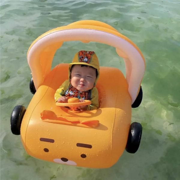 markis bil simring pool leksak yellow