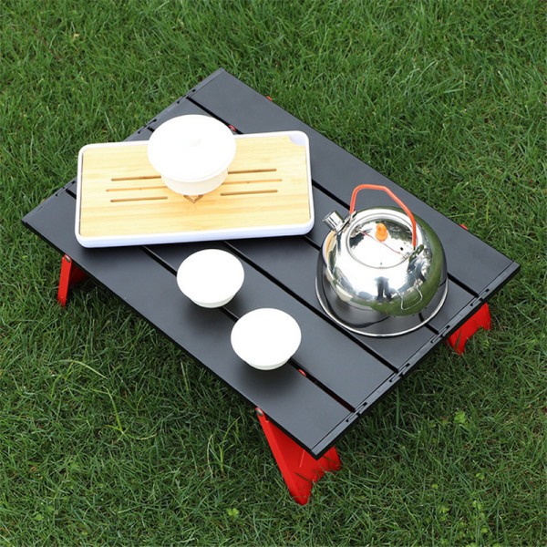 Aluminiumsbord Udendørs Picnic Bord Møbler Sammenfoldelig black 41.2*29*13cm
