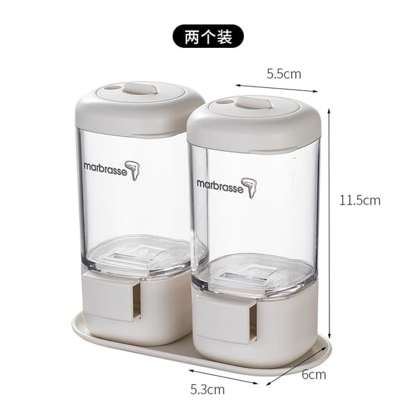 Press kvantitativ krydda flaska grill 2pcs