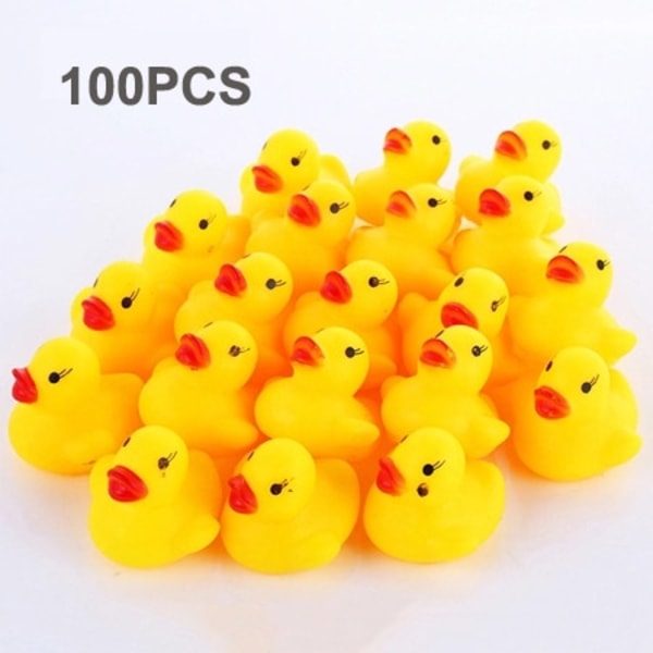 Duck Float Badelegetøj Baby Shower Vandlegetøj til Swimming Pool Party Legetøj 100pcs