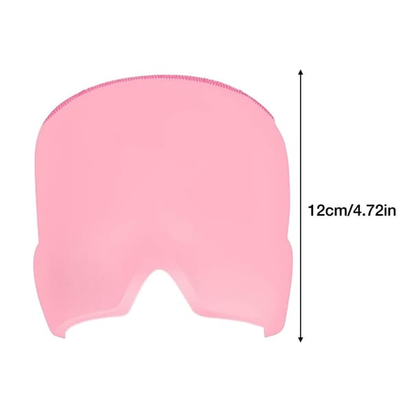 Förkylningsterapi Huvudvärkslindring Cap Flexibel Ice Compress pink 25*12*3cm
