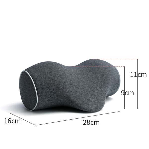 Memory Foam Sleeper afhjælpende puder blackgray 28*16*11/9cm