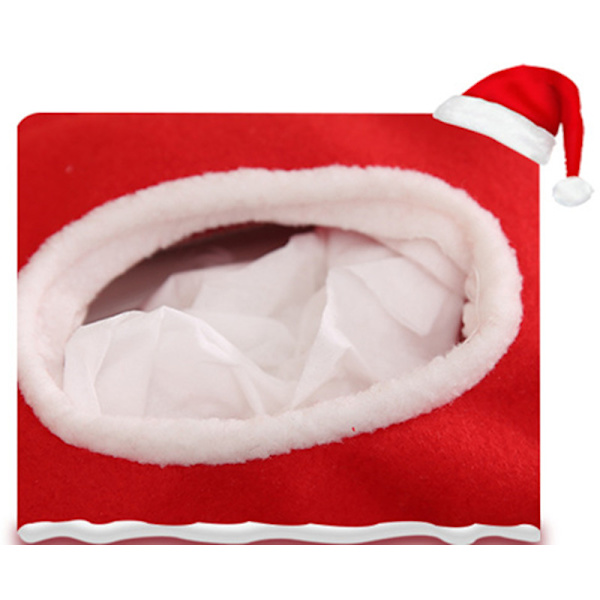 Julepynt til hjemmet Xmas Tissue Box Borddekoration red tissue box clover 10X13X24cm