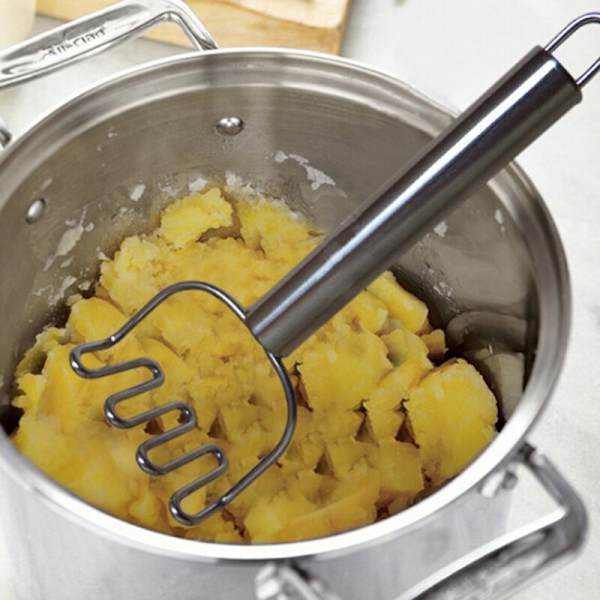Vegetabilsk Gadgets Machine Masher Press Device Køkkenværktøj silver 24*9CM