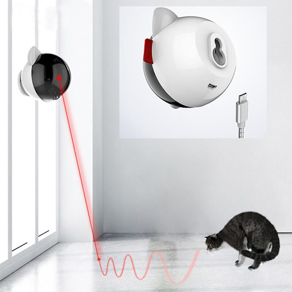 Cat Laser Automatisk Intelligent Rolig Rolig Leksak 1pc