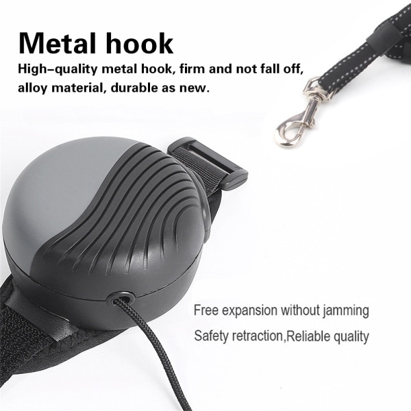 Pet dragrep klockor automatisk skalning grey