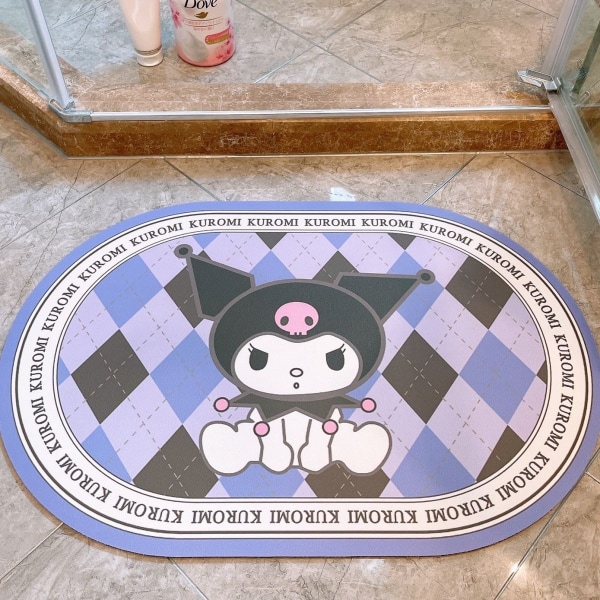 Sanrio matta toalettabsorberande snabbtorkande halkfri golvmatta Pudding dog