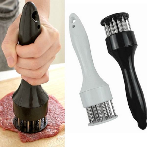 Rostfritt stål mört kött nål verktyg kök black