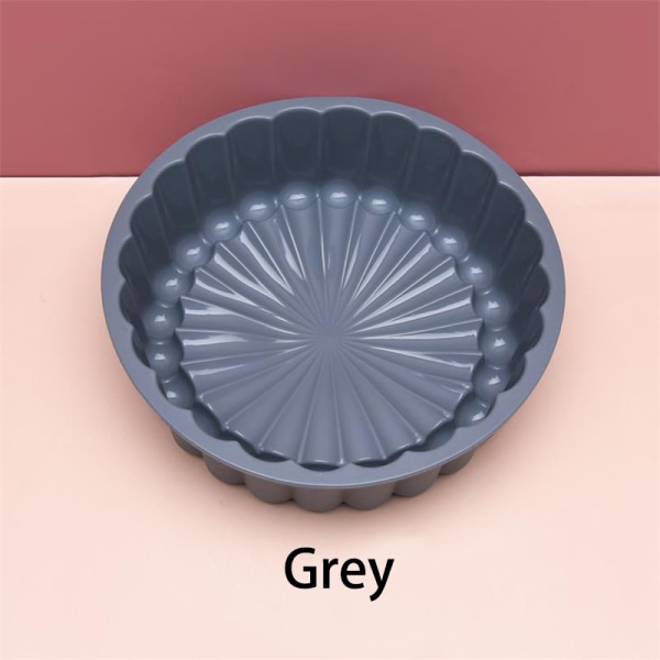 Silikon Födelsedagstårta DIY Bakverktyg Form grey