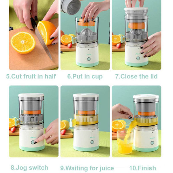 Multifunction Device Juicer USB Machine Visual green 138mm*112mm*237.5mm