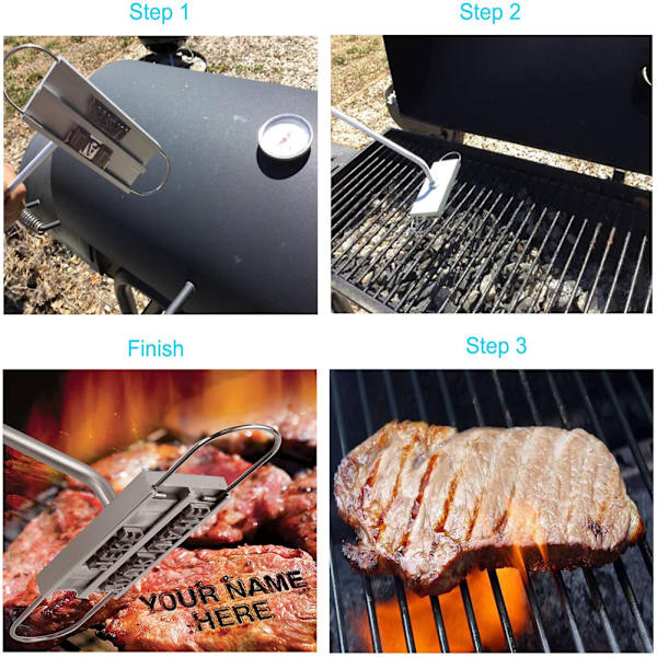 BBQ Branding Iron 55 Letters DIY Printed BBQ Tool 1/set
