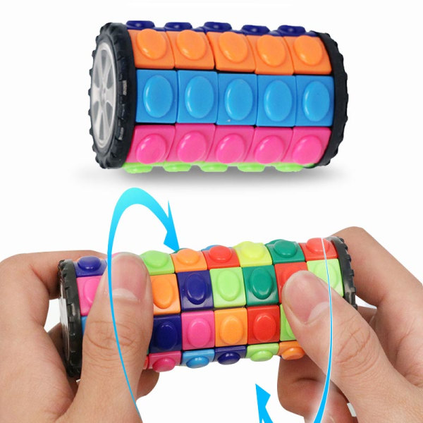 Magic Cube Stress Reliever Tredimensionella leksaker colorful 7levels