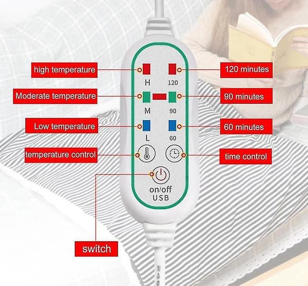 Elvärmehandskar Thermal USB Uppvärmda vantar