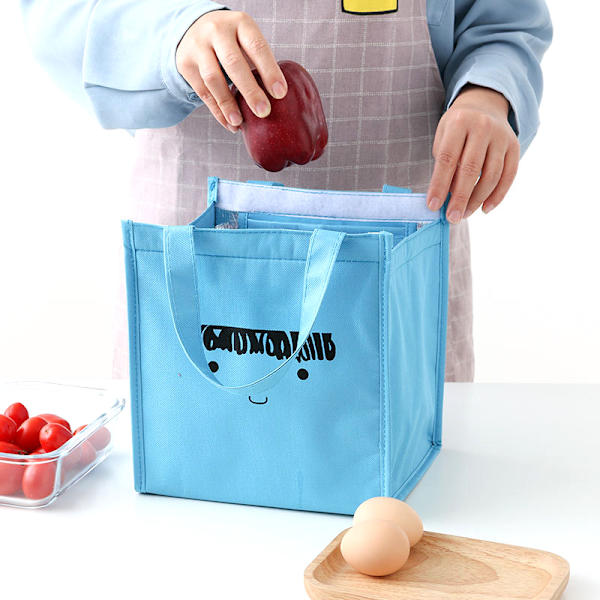 Termisk frokosttaske Dame Bærbare Tote Isolerede køletasker yellow 22*17*23.5cm