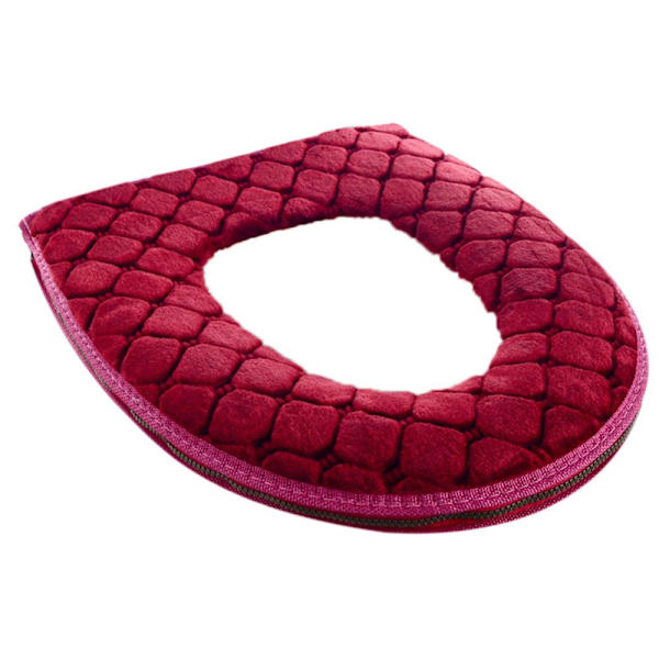 Toalettsits i badrummet red