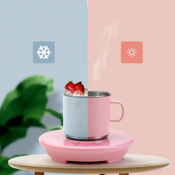 Smart Kyla Värmeunderlägg Elektrisk Kaffe Mjölkvärmare kopp pink 16.8*16*41cm