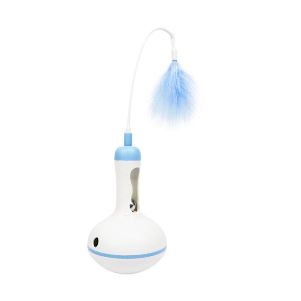 Tumler Lækage Forfriskende Snacks Feather Interaction Cat Accessories blue