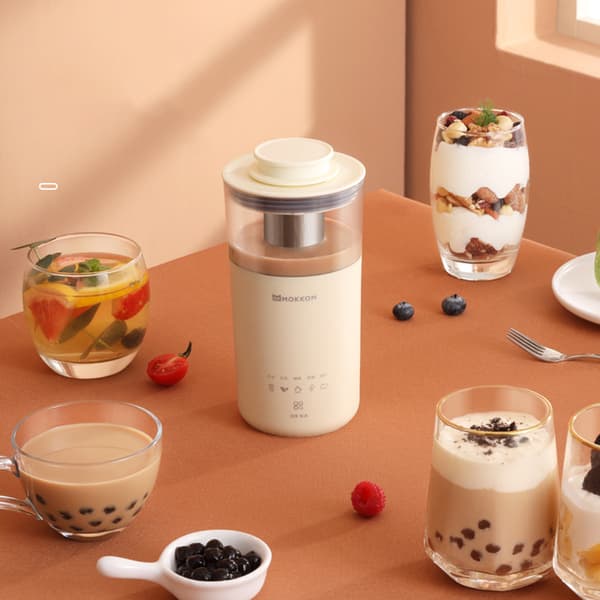 5 i 1 elektrisk kaffemaskin för mjölkte yellow