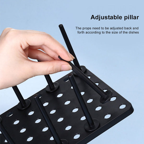 Justerbart diskställ black 54*15*9cm