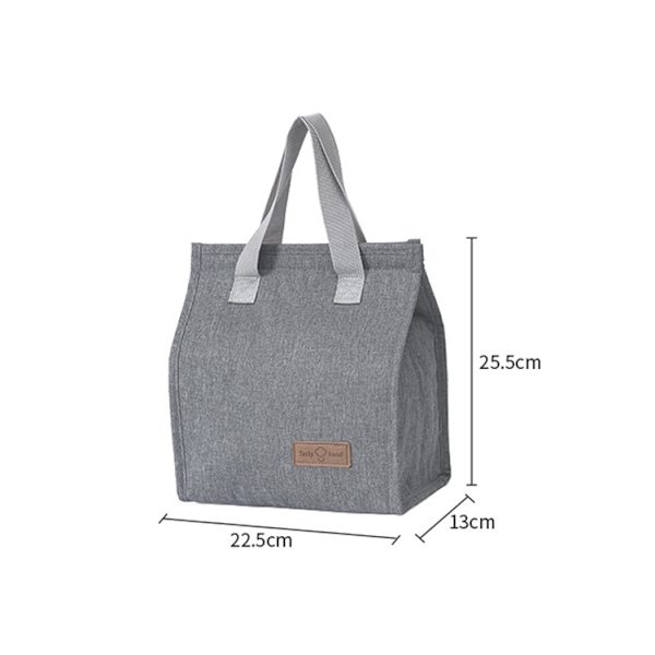 Thermal Lunch Tote Cooler Handväska förvaringsväskor navy blue 22.5*13*25.5cm