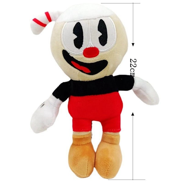 6 stil Hot Cuphead Mugman The Chalice Plysch Doll Toy Gift blue