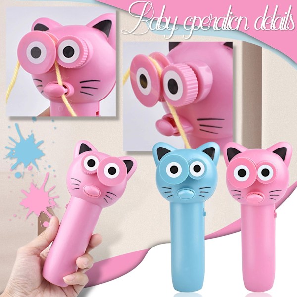 Handhållen Loop Lasso Shooter Thruster elektriska leksaker pink 8*16.5cm