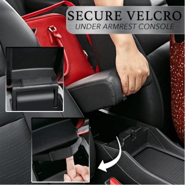 Bil Net Pocket Handväska Bilförvaring Mellan Seat Förvaring pure black 40cm * 11.5cm * 26cm