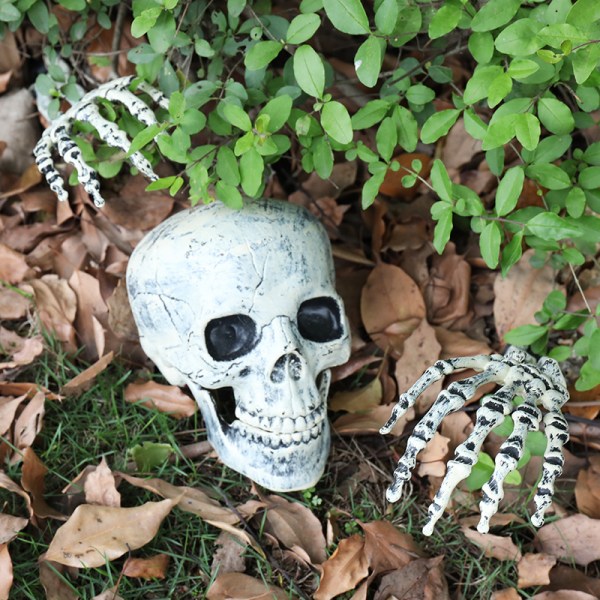 Halloween dekoration skalle Hand Ben Simulering skull crow