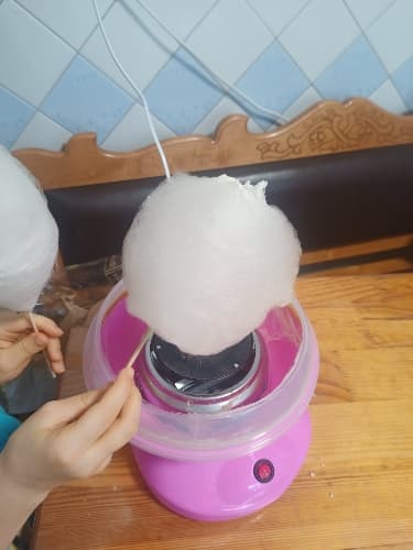 DIY elektrisk sockervaddsmaskin pink