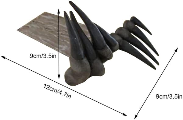 Resin Devil Claw bokmärke Halloween dekoration 1pc