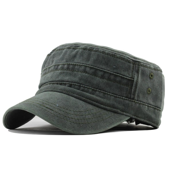 Klassiset vintage litteät miesten pestyt lippalakit navy blue