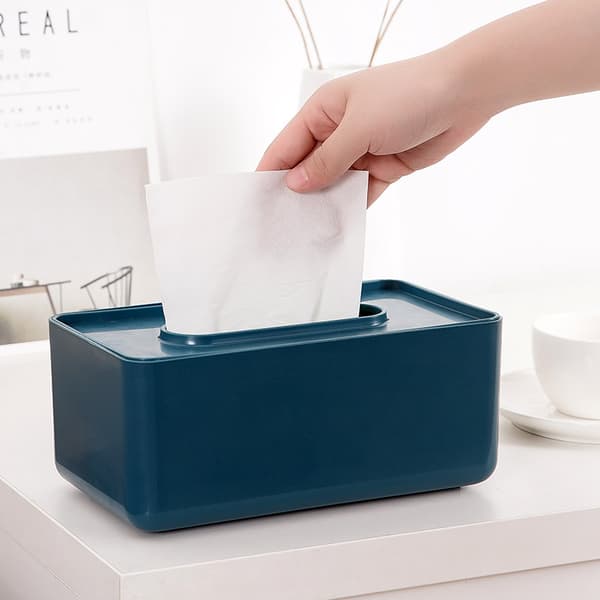 Badrum Kök Trä PP Plast Tissue Box brick red 23*12.7*9cm
