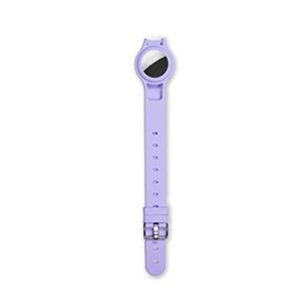 Husdjurshund Katthalsband GPS Anti-Lost Location Armband Cover Skal Justerbar Purple