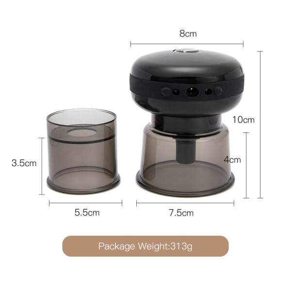 Kropssugekopper Vakuumcuppingterapi black