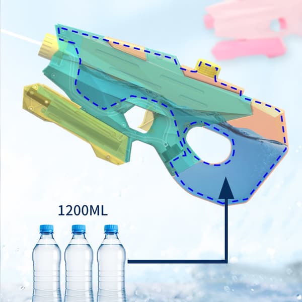 Long Range Squirt Fighting Game Sprayleksaker med stor kapacitet green 600ml