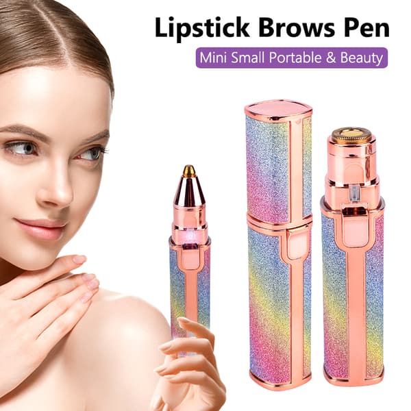 Bärbar miniraktrimmer Smärtfri ögonbrynsepilator gradient 12.8*3cm