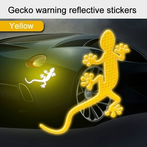 Reflekterande säkerhetsvarningsskylt yellow