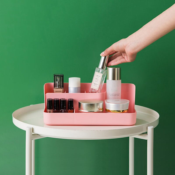 Opbevaringsboks Makeup Organizer Smykkebeholder Make Up Case pink 26CM*13CM*10CM