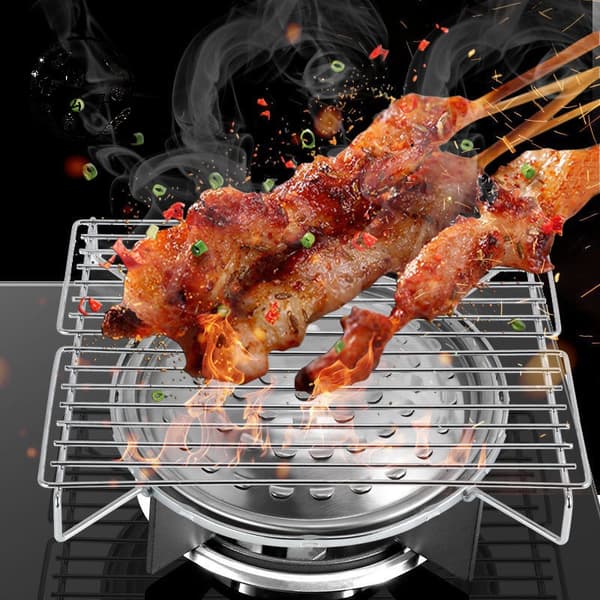Rostfria hopfällbara utomhusgrillar 1pc