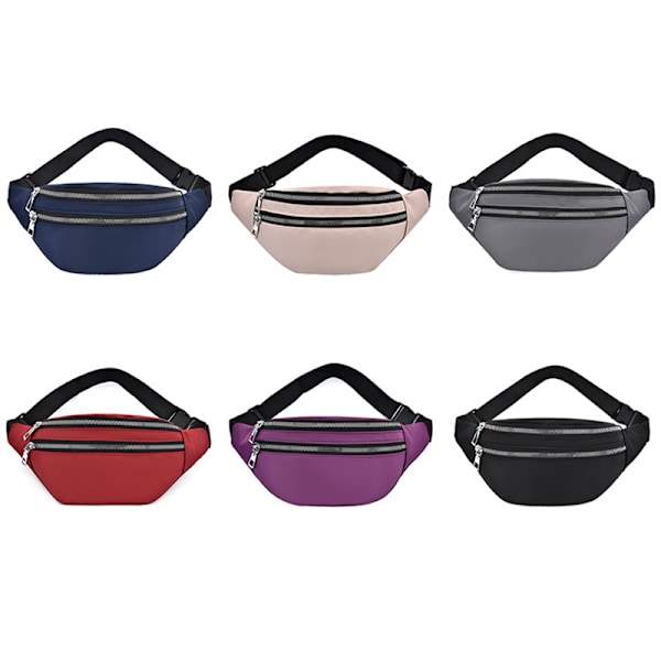 Midjeväska Fanny Pack Banana Fashion Travel Shoulder Pocket gray 30*8*13cm