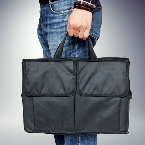 Stor kapacitet sammenklappelig bil multi-pocket bagagerumsorganisator 1pc