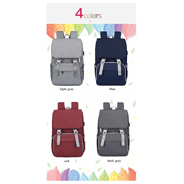 Mom Maternity Baby Care Plejetasker dark gray 26*19*40cm