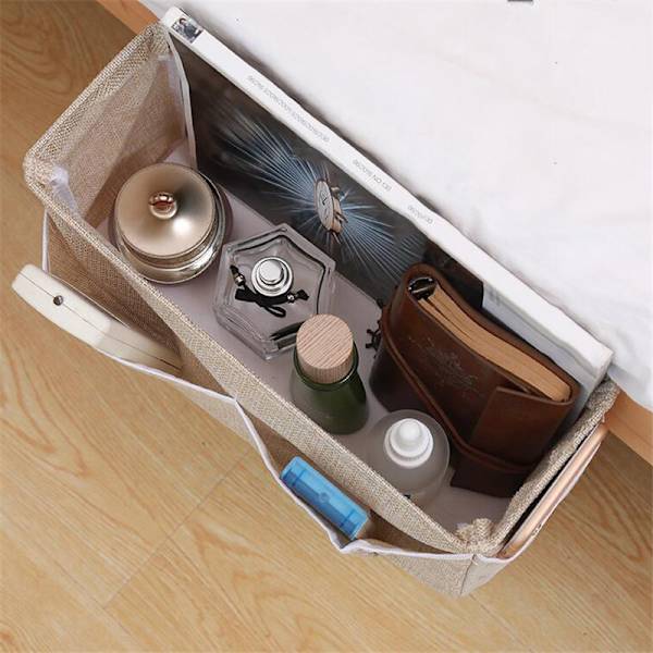 Bærbar multifunktion Canvas Babyseng hængende opbevaringstaske gray 31*11*16cm