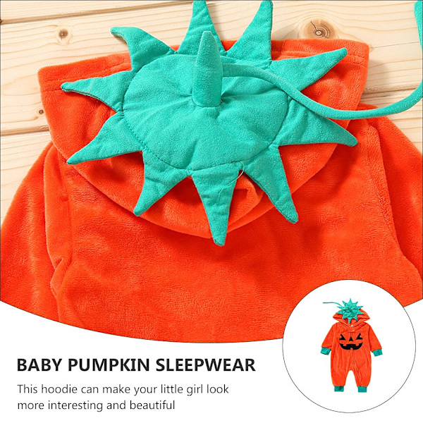 Halloween Pumpkin Baby Kids One Piece Pyjamas 60CM