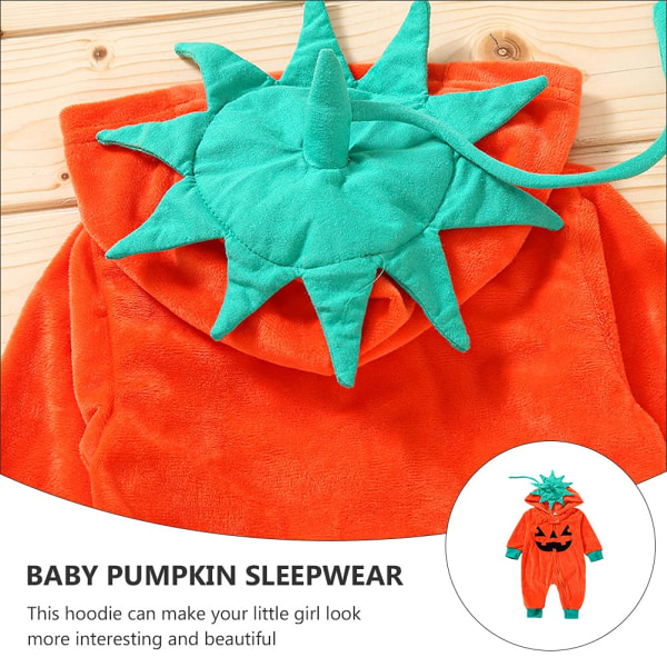 Halloween Pumpkin Baby Kids One Piece Pyjamas 90CM