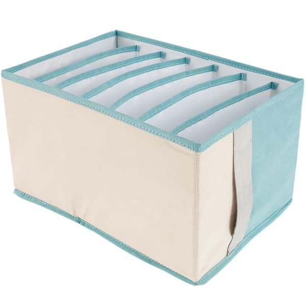 vikbar lådförvaringslåda kläder 7/9 mesh 7 grids