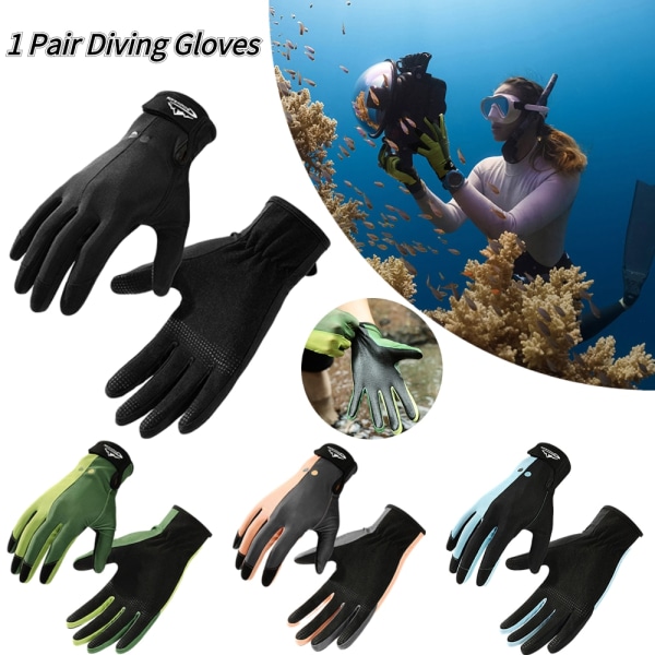 1 par sommardykarhandskar Snorkling Paddling Surfing Kajakpaddling Kanotpaddling Våtdräkt Handskar Vattensportvantar black l